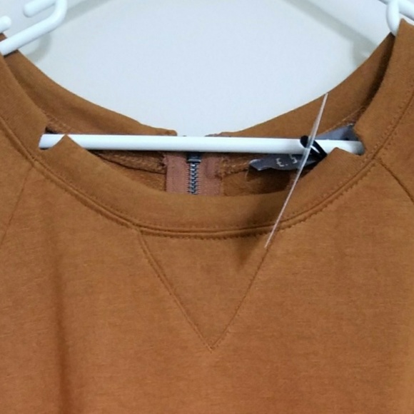 Comfy Jersey Knit Sweatshirt Yellow (size s) - Picture 2 of 4